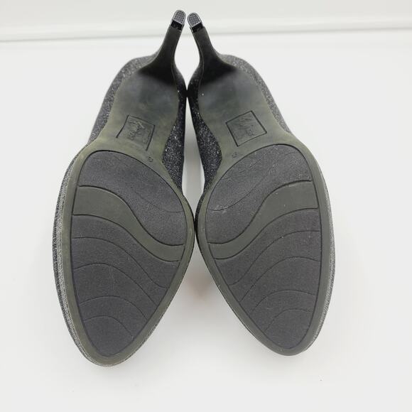 Fioni Night Stiletto High Heels Sparkle Platform Pumps Black, Size 8 PRE-OWNED - Picture 6 of 7